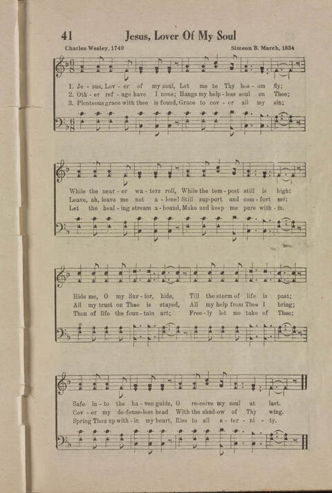 Wonderful Songs: A Collection of Familiar Hymns Designed for Evangelistic Work, For Use in Tents, Etc. page 39