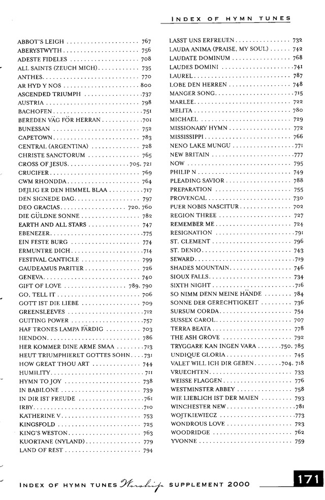 Worship Supplement 2000 page 169