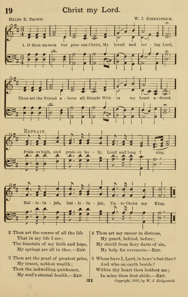 Westminster Sabbath School Hymnal, a collection of hymns and tunes for use in sabbath-schools and social meetings page 22