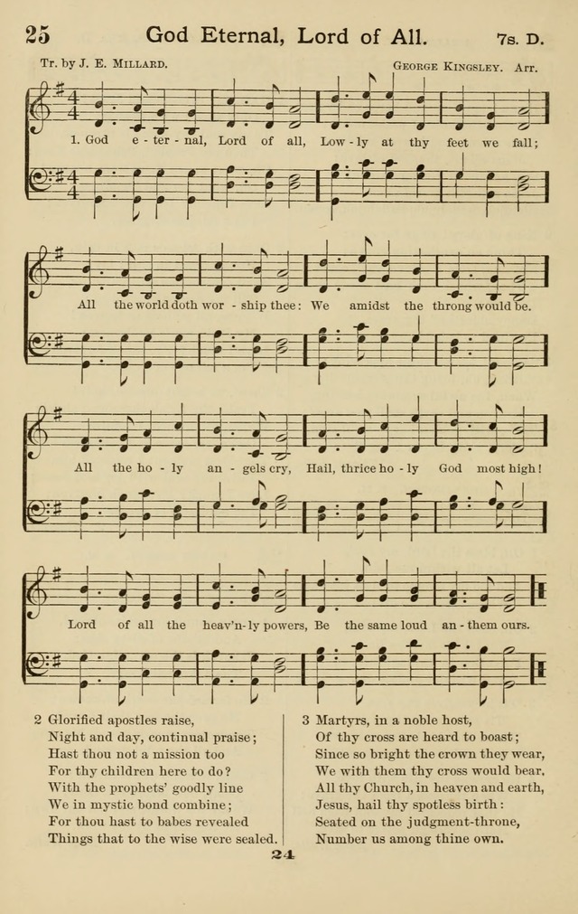 Westminster Sabbath School Hymnal, a collection of hymns and tunes for use in sabbath-schools and social meetings page 25