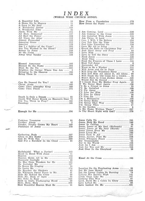 World Wide Church Songs: carefully selected songs, both old and new, for every church need page 171