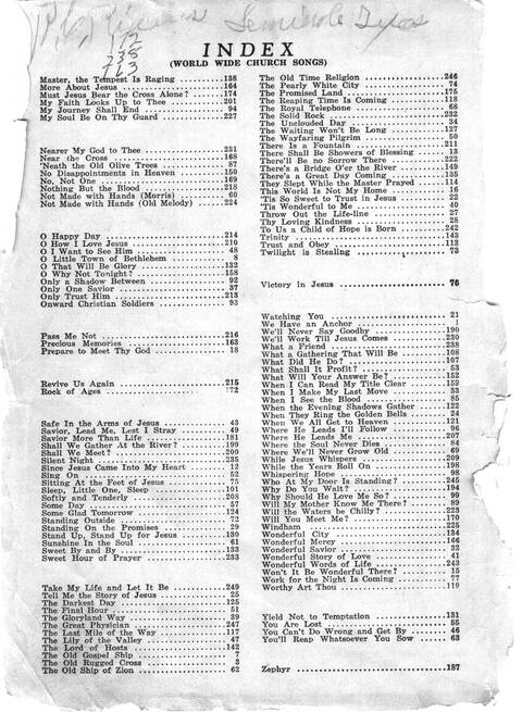 World Wide Church Songs: carefully selected songs, both old and new, for every church need page 172