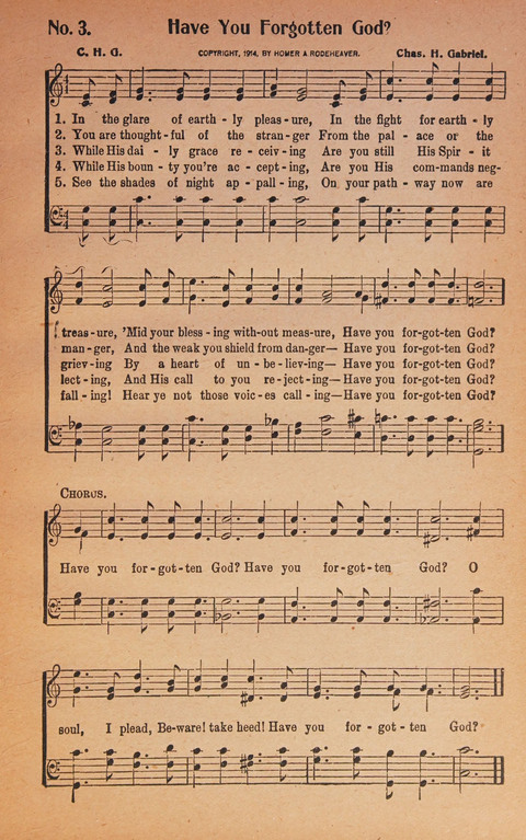 World Wide Revival Songs: for the Church, Sunday School and Evangelistic Meetings page 3