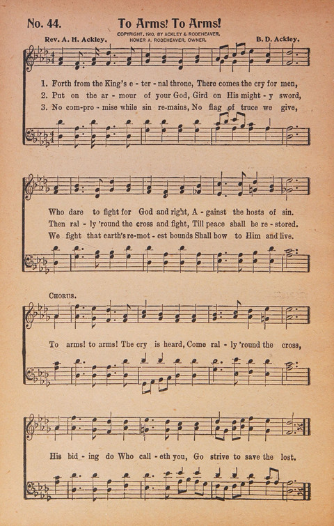 World Wide Revival Songs: for the Church, Sunday School and Evangelistic Meetings page 44