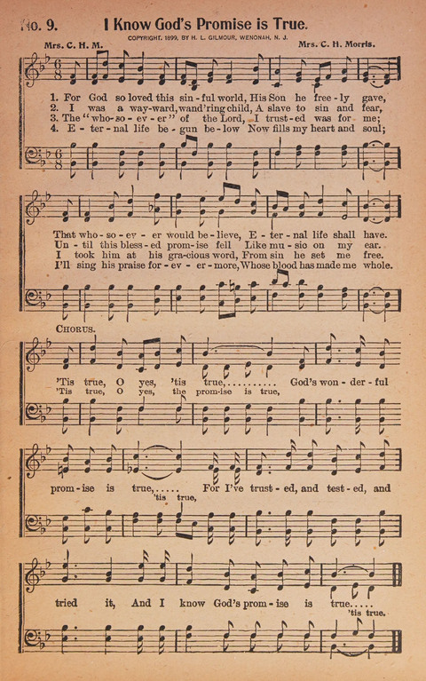 World Wide Revival Songs: for the Church, Sunday School and Evangelistic Meetings page 9