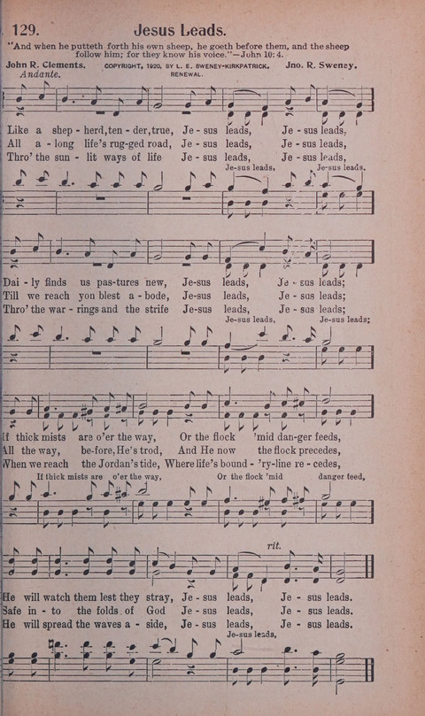 World Wide Revival Songs No. 2: for the Church, Sunday school and Evangelistic Campains page 129