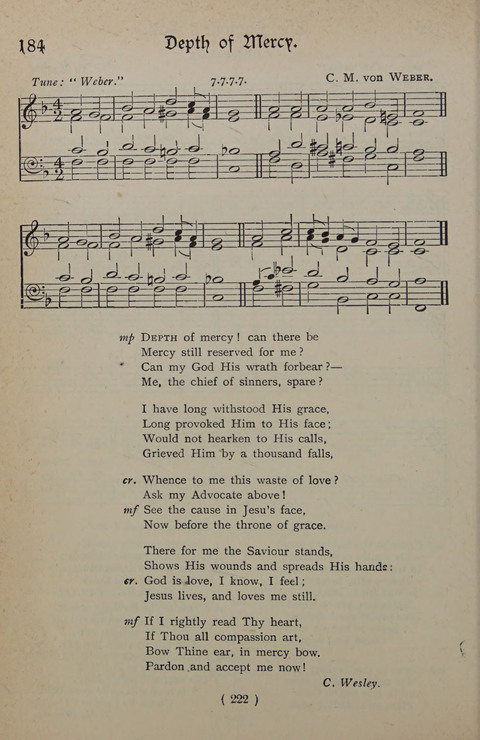 The Y.M.C.A. Hymnal: specially compiled for the use of men page 222
