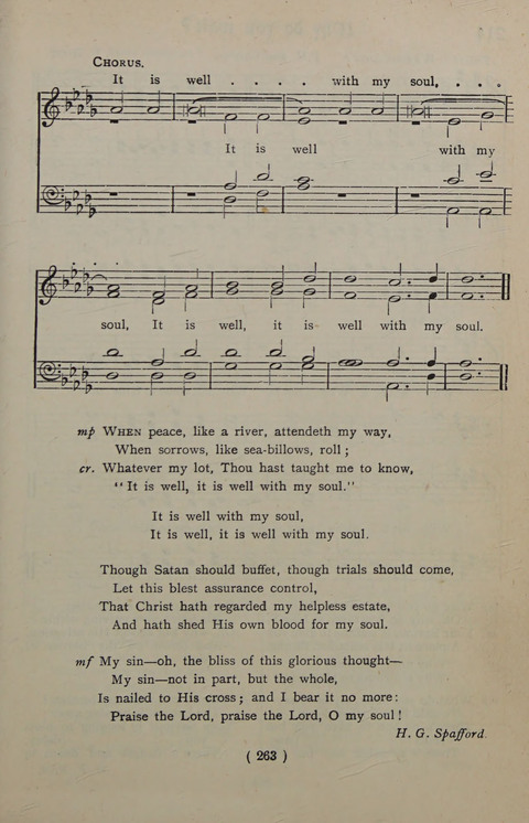 The Y.M.C.A. Hymnal: specially compiled for the use of men page 263