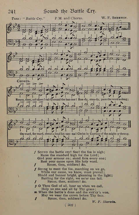 The Y.M.C.A. Hymnal: specially compiled for the use of men page 302