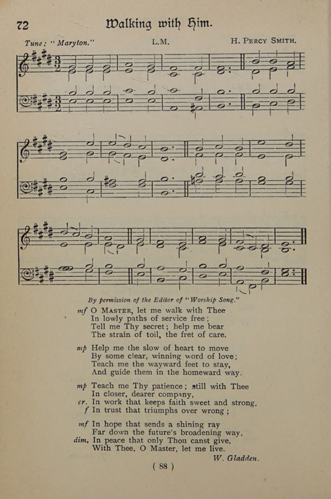 The Y.M.C.A. Hymnal: specially compiled for the use of men page 88