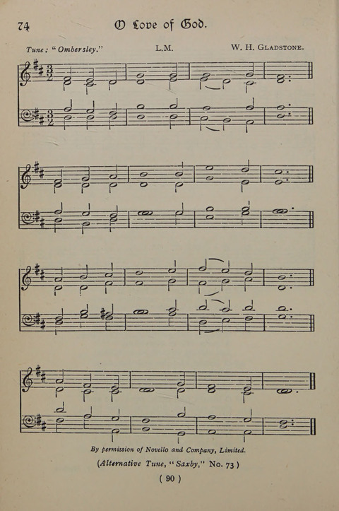 The Y.M.C.A. Hymnal: specially compiled for the use of men page 90