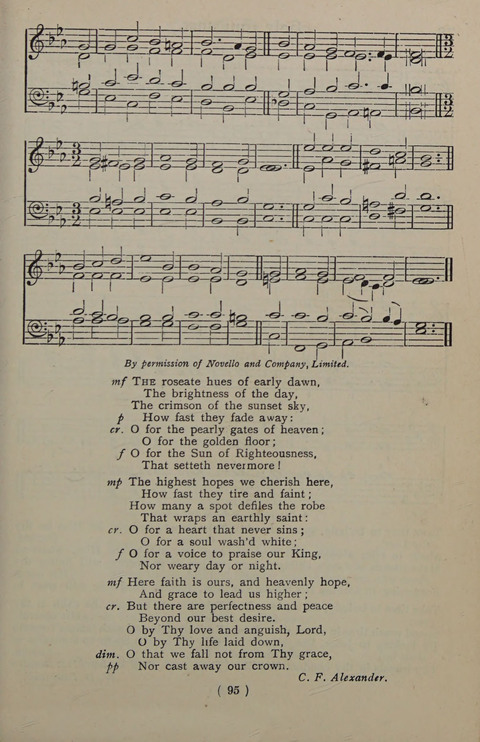 The Y.M.C.A. Hymnal: specially compiled for the use of men page 95
