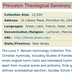 Hymnal Collections